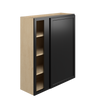 BELLE HAVEN Ready to Assemble 36 in. W x 42 in. H x 12 in. D Plywood Blind Wall Corner Cabinet in Driftwood | Kunal Kitchens