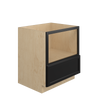 BELLE HAVEN Ready to Assemble 30 in. W x 34.5 in. H x 24 in. D Plywood Base Microwave Cabinet in Driftwood | Kunal Kitchens