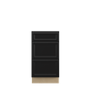 BELLE HAVEN Ready to Assemble 18 in. W x 34.5 in. H x 24 in. D Plywood Drawer Base Cabinet in Driftwood | Kunal Kitchens