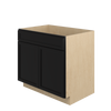 BELLE HAVEN Ready to Assemble 36 in. W x 34.5 in. H x 24 in. D Plywood Sink Base Cabinet in Driftwood | Kunal Kitchens