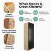 BELLE HAVEN Ready to Assemble 24 in. W x 96 in. H x 24 in. D Plywood Tall Cabinet w/(2) Roll-out Trays in Driftwood | Kunal Kitchens