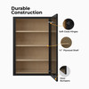 BELLE HAVEN Ready to Assemble 21 in. W x 42 in. H x 12 in. D Plywood Wall Cabinet in Driftwood | Kunal Kitchens