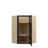 BELLE HAVEN Ready to Assemble 24 in. W x 36 in. H x 12 in. D Plywood Diagonal Corner Wall Cabinet in Driftwood | Kunal Kitchens