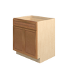 GLOUCESTER Assembled 30 in. W x 34.5 in. H x 24 in. D Plywood Base Cabinet w/(1) Roll-out Tray in Toffee | Kunal Kitchens
