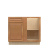 GLOUCESTER Assembled 39 in. W x 34.5 in. H x 24 in. D Plywood Blind Base Corner Cabinet Right in Toffee | Kunal Kitchens