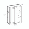 GLOUCESTER Assembled 36 in. W x 36 in. H x 12 in. D Plywood Blind Wall Corner Cabinet in Toffee | Kunal Kitchens