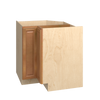 GLOUCESTER Assembled 33 in. W x 34.5 in. H x 24 in. D Plywood Lazy Susan Base Corner Cabinet Left in Toffee | Kunal Kitchens