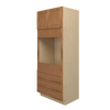 GLOUCESTER Assembled 33 in. W x 84 in. H x 24 in. D Plywood Oven Tall Cabinet in Toffee | Kunal Kitchens