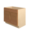 GLOUCESTER Assembled 39 in. W x 34.5 in. H x 24 in. D Plywood Sink Base Cabinet in Toffee | Kunal Kitchens