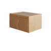 GLOUCESTER Assembled 33 in. W x 18 in. H x 24 in. D Plywood Wall Cabinet in Toffee | Kunal Kitchens