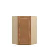 GLOUCESTER Assembled 24 in. W x 36 in. H x 12 in. D Plywood Diagonal Corner Wall Cabinet in Toffee | Kunal Kitchens