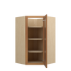 GLOUCESTER Assembled 27 in. W x 42 in. H x 15 in. D Plywood Diagonal Corner Wall Cabinet in Toffee | Kunal Kitchens
