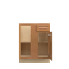 GLOUCESTER Ready to Assemble 33 in. W x 34.5 in. H x 24 in. D Plywood Blind Base Corner Cabinet Left in Toffee | Kunal Kitchens