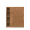 GLOUCESTER Ready to Assemble 36 in. W x 42 in. H x 12 in. D Plywood Blind Wall Corner Cabinet in Toffee | Kunal Kitchens
