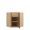 GLOUCESTER Ready to Assemble 27 in. W x 30 in. H x 15 in. D Plywood Diagonal Corner Wall Cabinet in Toffee | Kunal Kitchens