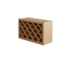 GLOUCESTER Ready to Assemble 30 in. W x 18 in. H x 12 in. D Plywood Wall Wine Cabinet in Toffee | Kunal Kitchens