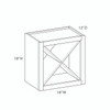 GLOUCESTER Ready to Assemble 18 in. W x 18 in. H x 12 in. D Plywood Wall Wine Cabinet in Toffee | Kunal Kitchens