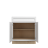 DAMASCUS Assembled 30 in. W x 34.5 in. H x 24 in. D Plywood Base Cabinet in French Vanilla | Kunal Kitchens