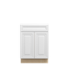 DAMASCUS Assembled 24 in. W x 34.5 in. H x 24 in. D Plywood Sink Base Cabinet in French Vanilla | Kunal Kitchens