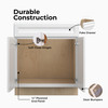 DAMASCUS Assembled 36 in. W x 34.5 in. H x 24 in. D Plywood Sink Base Cabinet in French Vanilla | Kunal Kitchens