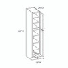 DAMASCUS Assembled 18 in. W x 84 in. H x 24 in. D Plywood Tall Cabinet w/(1) Roll-out Tray in French Vanilla | Kunal Kitchens