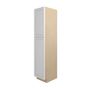DAMASCUS Assembled 18 in. W x 90 in. H x 24 in. D Plywood Tall Cabinet in French Vanilla | Kunal Kitchens