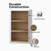 DAMASCUS Assembled 18 in. W x 30 in. H x 12 in. D Plywood Wall Cabinet in French Vanilla | Kunal Kitchens