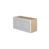 DAMASCUS Assembled 30 in. W x 15 in. H x 12 in. D Plywood Wall Cabinet in French Vanilla | Kunal Kitchens
