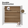 DAMASCUS Assembled 30 in. W x 36 in. H x 12 in. D Plywood Wall Cabinet in French Vanilla | Kunal Kitchens