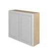 DAMASCUS Assembled 42 in. W x 36 in. H x 12 in. D Plywood Wall Cabinet in French Vanilla | Kunal Kitchens