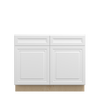 DAMASCUS Ready to Assemble 42 in. W x 34.5 in. H x 24 in. D Plywood Base Cabinet in French Vanilla | Kunal Kitchens