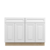 DAMASCUS Ready to Assemble 48 in. W x 34.5 in. H x 24 in. D Plywood Base Cabinet in French Vanilla | Kunal Kitchens