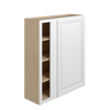 DAMASCUS Ready to Assemble 36 in. W x 42 in. H x 12 in. D Plywood Blind Wall Corner Cabinet in French Vanilla | Kunal Kitchens