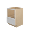 DAMASCUS Ready to Assemble 24 in. W x 34.5 in. H x 24 in. D Plywood Base Microwave Cabinet in French Vanilla | Kunal Kitchens
