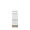 DAMASCUS Ready to Assemble 12 in. W x 34.5 in. H x 24 in. D Plywood Drawer Base Cabinet in French Vanilla | Kunal Kitchens