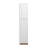 DAMASCUS Ready to Assemble 18 in. W x 90 in. H x 24 in. D Plywood Tall Cabinet w/(1) Roll-out Tray in French Vanilla | Kunal Kitchens