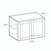 DAMASCUS Ready to Assemble 33 in. W x 24 in. H x 24 in. D Plywood Wall Cabinet in French Vanilla | Kunal Kitchens