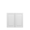 DAMASCUS Ready to Assemble 33 in. W x 30 in. H x 12 in. D Plywood Wall Cabinet in French Vanilla | Kunal Kitchens