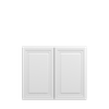 DAMASCUS Ready to Assemble 36 in. W x 30 in. H x 12 in. D Plywood Wall Cabinet in French Vanilla | Kunal Kitchens