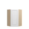 DAMASCUS Ready to Assemble 24 in. W x 36 in. H x 12 in. D Plywood Diagonal Corner Wall Cabinet in French Vanilla | Kunal Kitchens