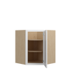DAMASCUS Ready to Assemble 27 in. W x 30 in. H x 15 in. D Plywood Diagonal Corner Wall Cabinet in French Vanilla | Kunal Kitchens