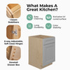 CUMBERLAND Assembled 12 in. W x 34.5 in. H x 24 in. D Plywood Base Cabinet in Painted Stratus | Kunal Kitchens