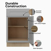 CUMBERLAND Assembled 12 in. W x 34.5 in. H x 24 in. D Plywood Base Cabinet in Painted Stratus | Kunal Kitchens