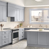 CUMBERLAND Assembled 48 in. W x 34.5 in. H x 24 in. D Plywood Blind Base Corner Cabinet Left in Painted Stratus | Kunal Kitchens