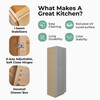 CUMBERLAND Ready to Assemble 18 in. W x 84 in. H x 24 in. D Plywood Tall Cabinet in Painted Stratus | Kunal Kitchens