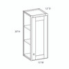 CUMBERLAND Ready to Assemble 15 in. W x 30 in. H x 12 in. D Plywood Wall Cabinet in Painted Stratus | Kunal Kitchens