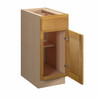 ABERDEEN Assembled 15 in. W x 34.5 in. H x 24 in. D Plywood Base Cabinet in Caramel | Kunal Kitchens