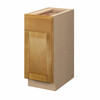 ABERDEEN Assembled 15 in. W x 34.5 in. H x 24 in. D Plywood Base Cabinet w/(1) Roll-out Tray in Caramel | Kunal Kitchens