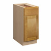 ABERDEEN Assembled 15 in. W x 34.5 in. H x 24 in. D Plywood Base Cabinet w/(2) Roll-out Trays in Caramel | Kunal Kitchens