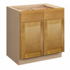ABERDEEN Assembled 33 in. W x 34.5 in. H x 24 in. D Plywood Base Cabinet in Caramel | Kunal Kitchens